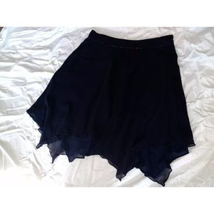 100% Silk Navy Skirt